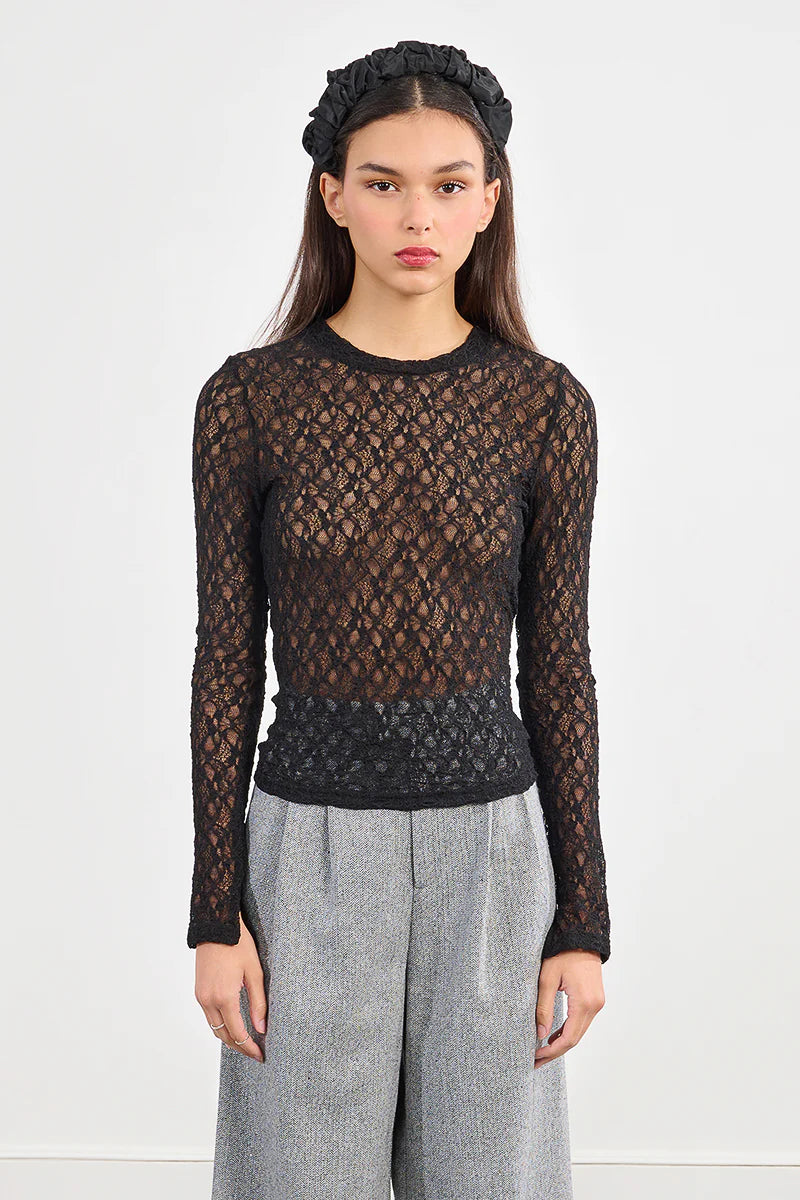 MOLLY BRACKEN-KNIT TOP