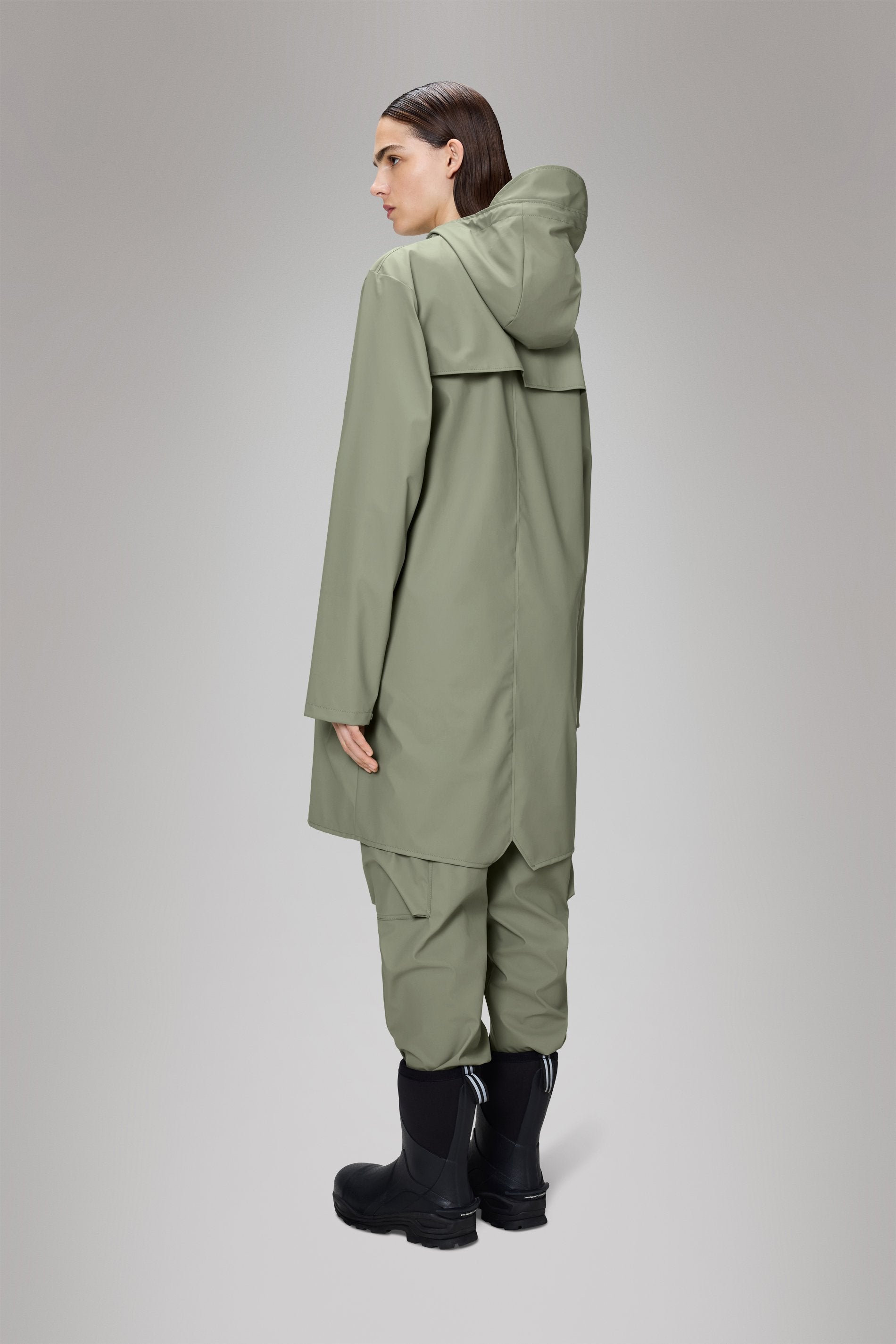 RAINS-HOODED RAIN JACKET