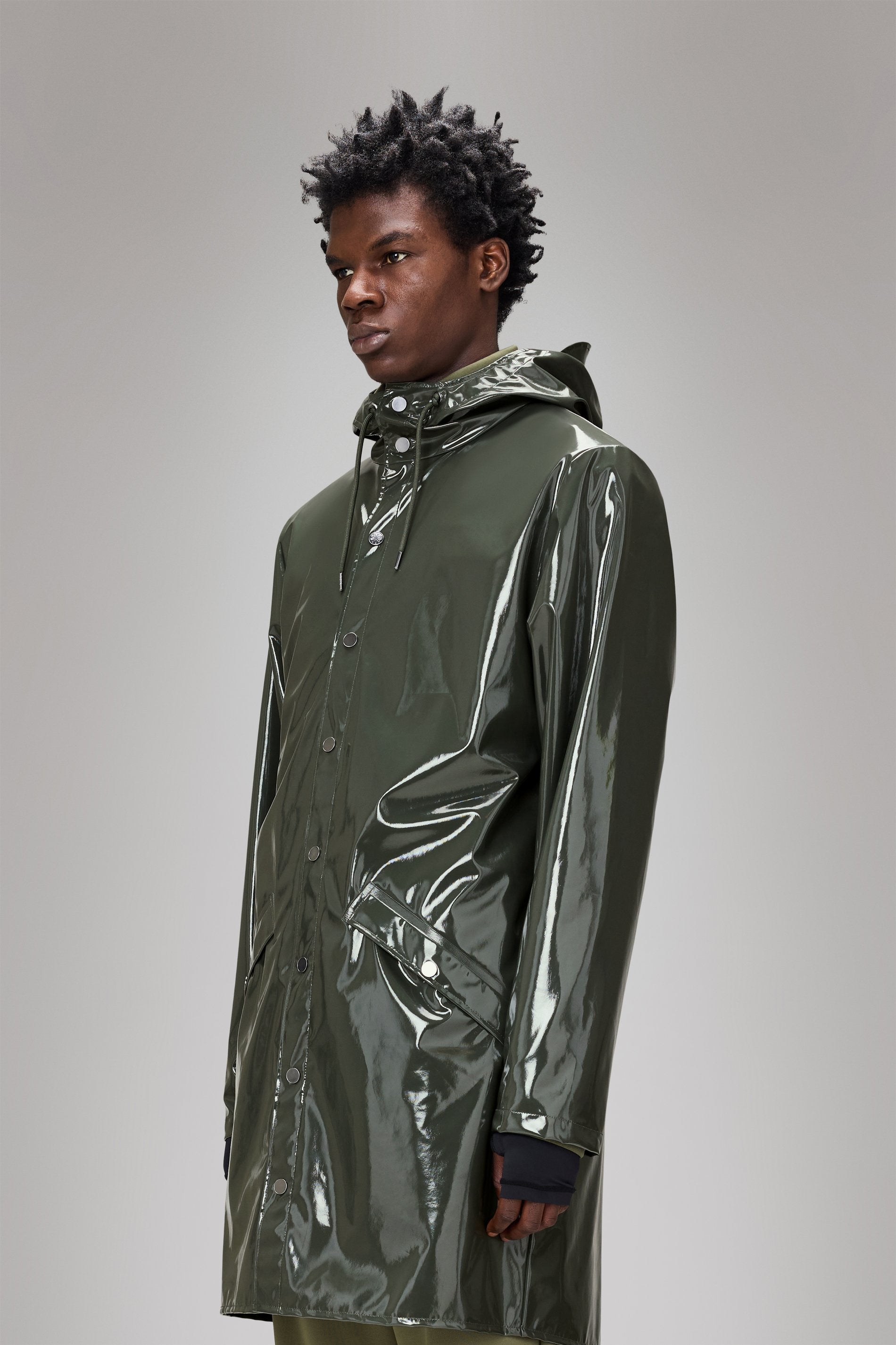 RAINS-HOODED RAIN JACKET