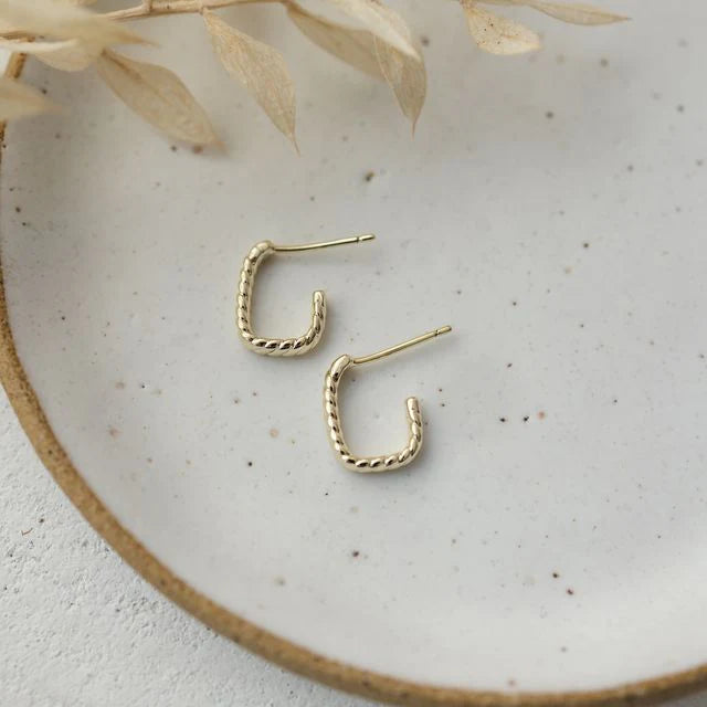 GLEE-"BRAIDED" STUD EARRINGS