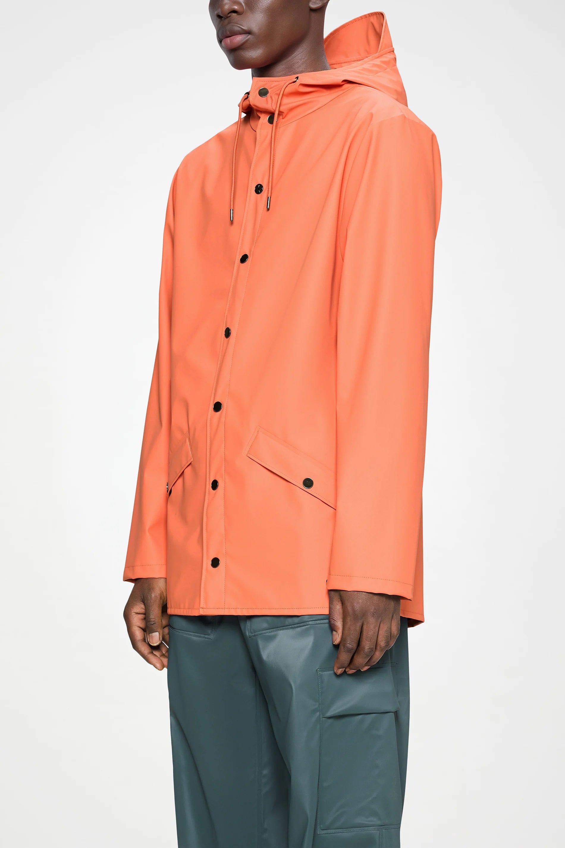 RAINS-HOODED RAIN JACKET