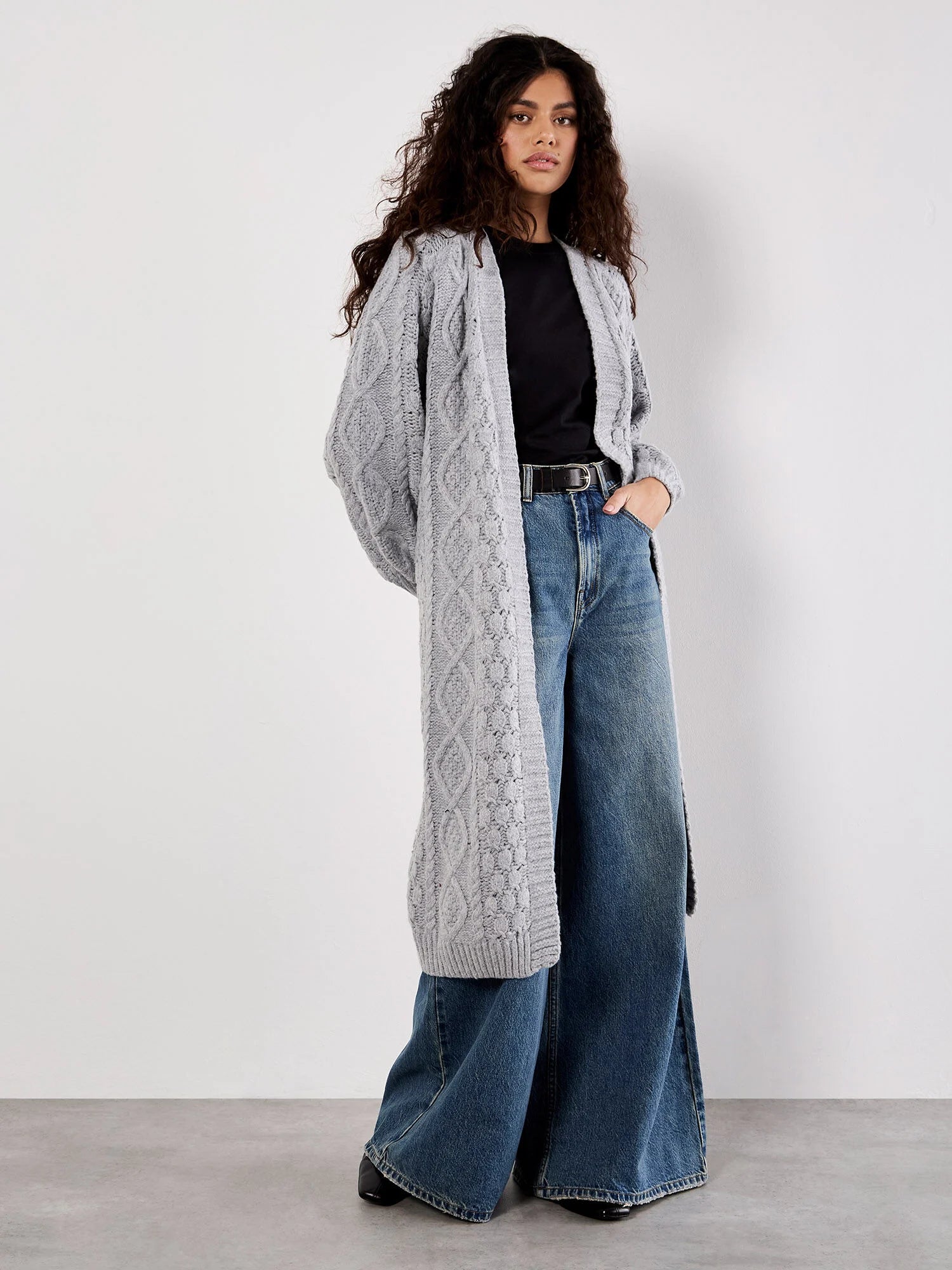 APRICOT-OPEN CARDIGAN