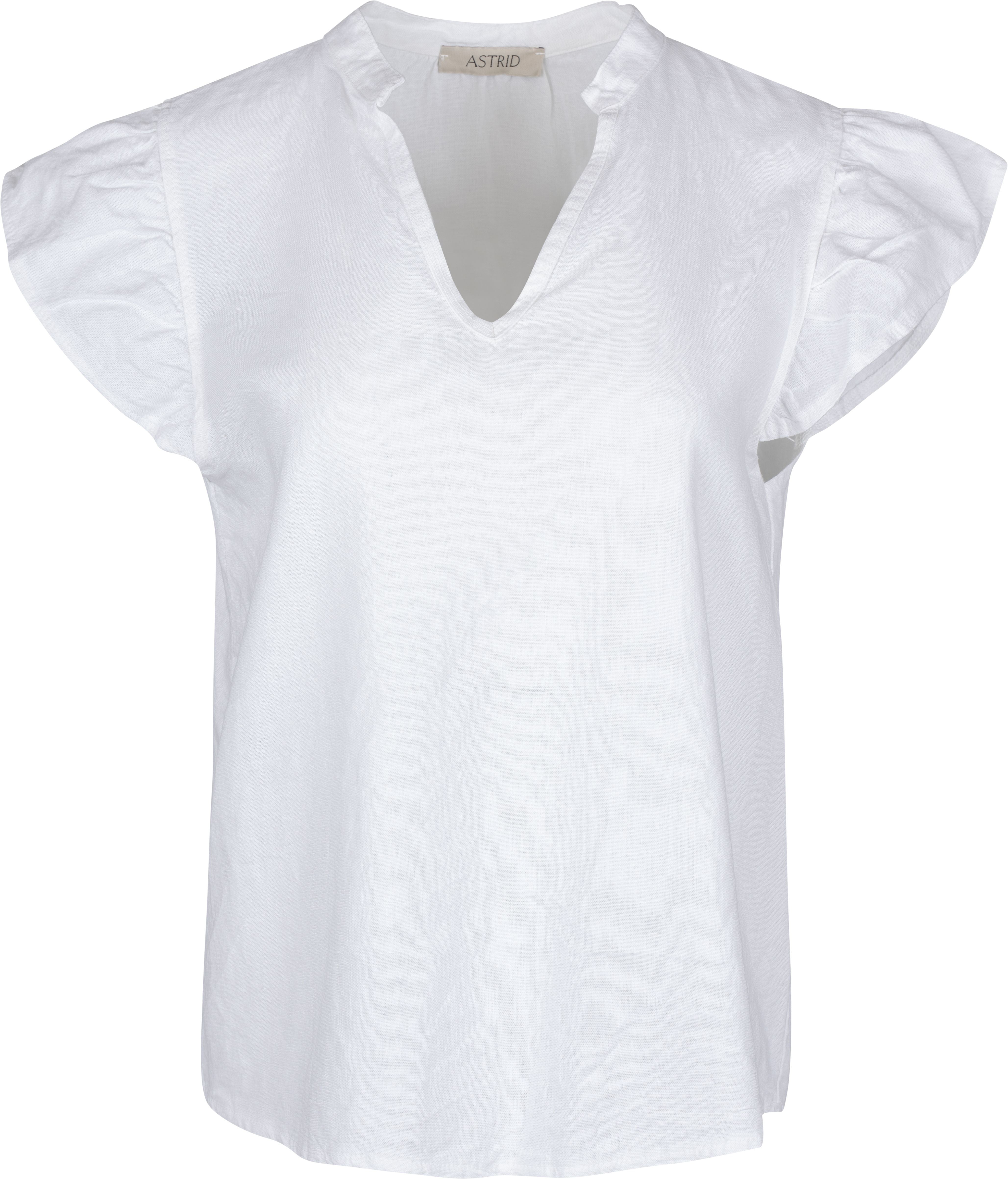 ASTRID-SLEEVELESS TOP WITH RUFFLE