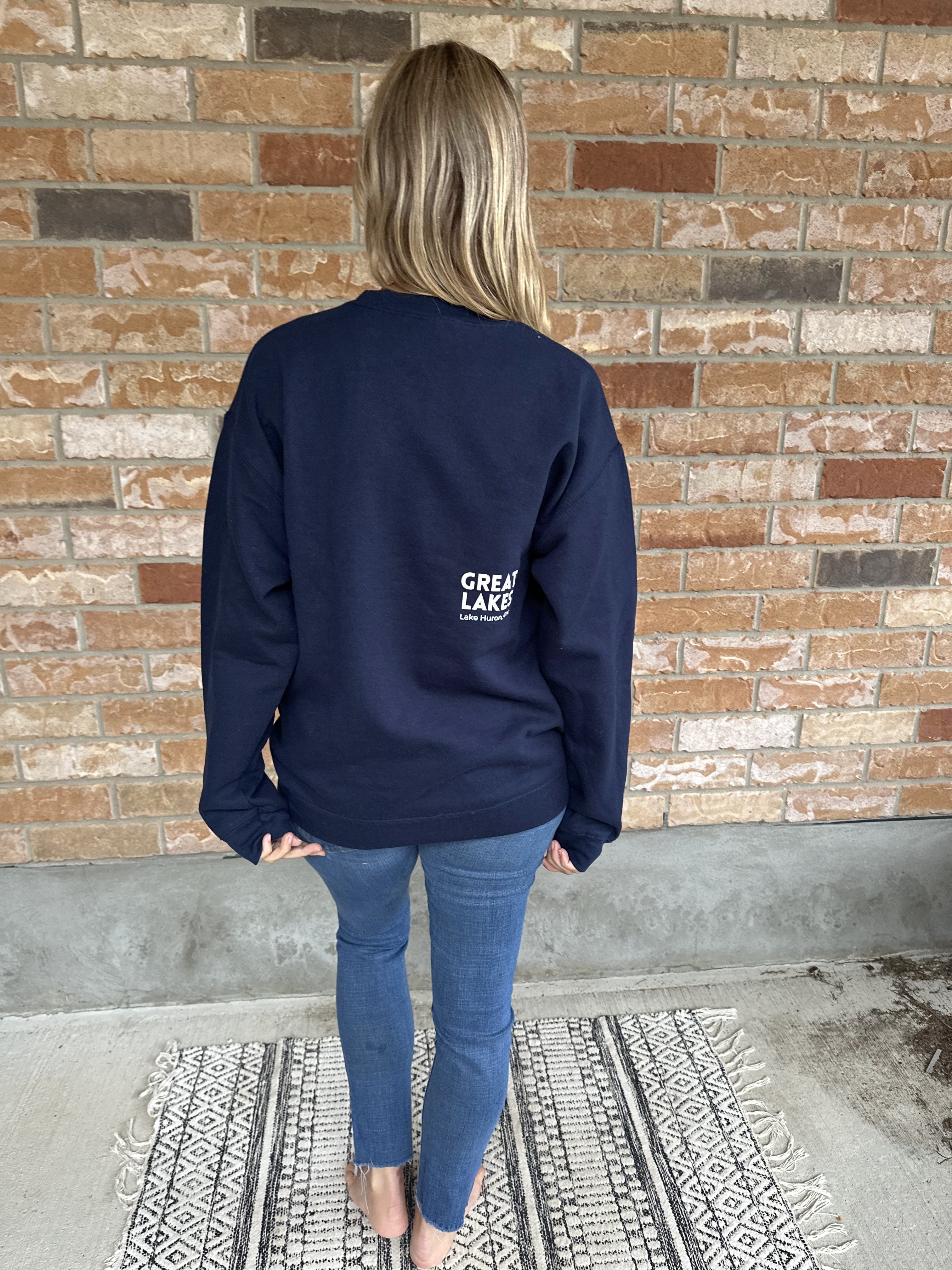 "GREAT LAKES" CREWNECK SWEATSHIRT