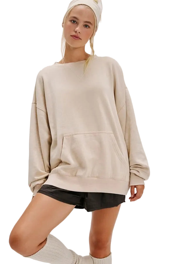 FREE PEOPLE-"SLOW IT DOWN" TOP