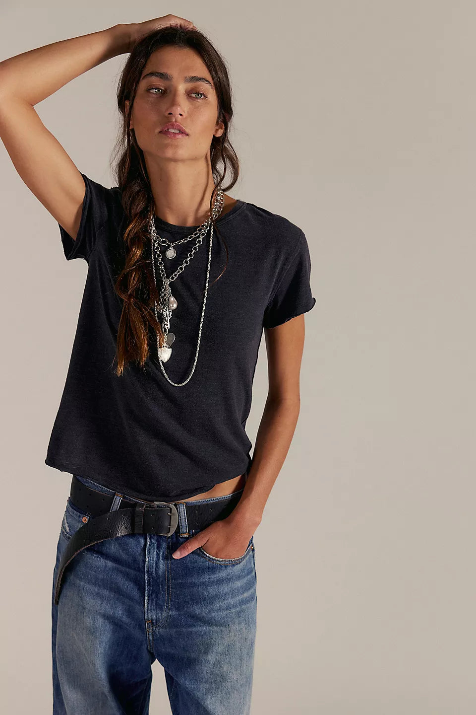 FREE PEOPLE-"NOVA" TEE