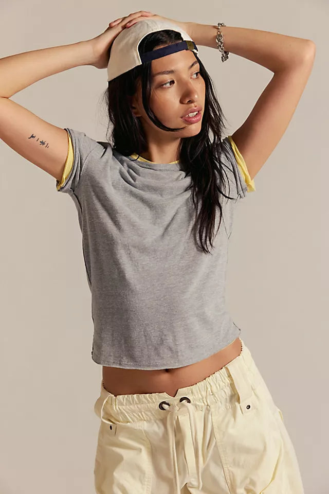 FREE PEOPLE-"NOVA" TEE