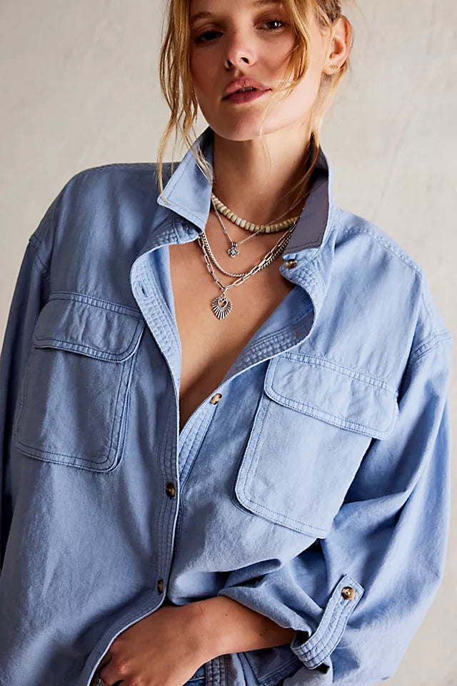 FREE PEOPLE-"MADE FOR SUN"SHIRT