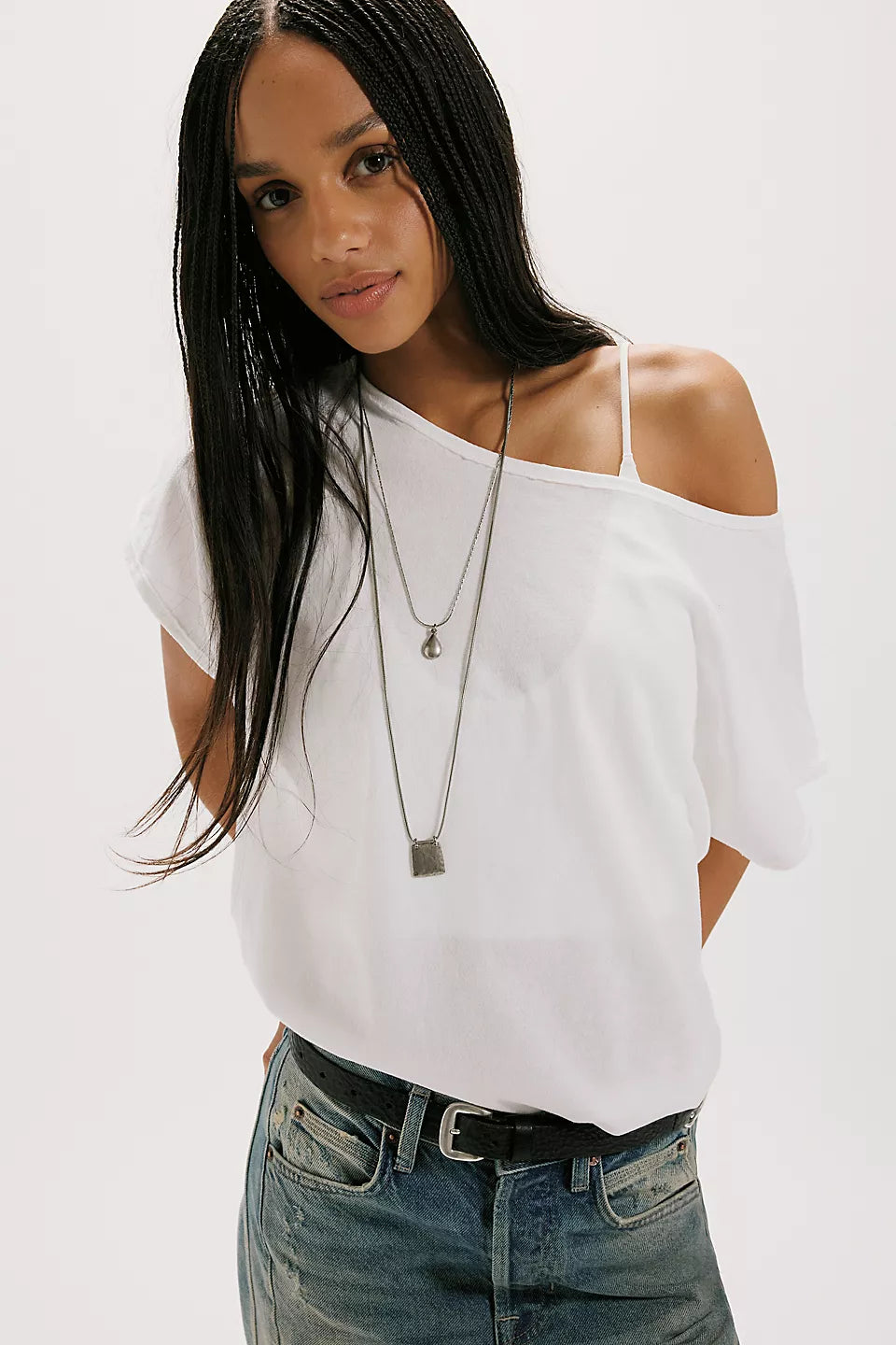 FREE PEOPLE-"PEGGY" TEE