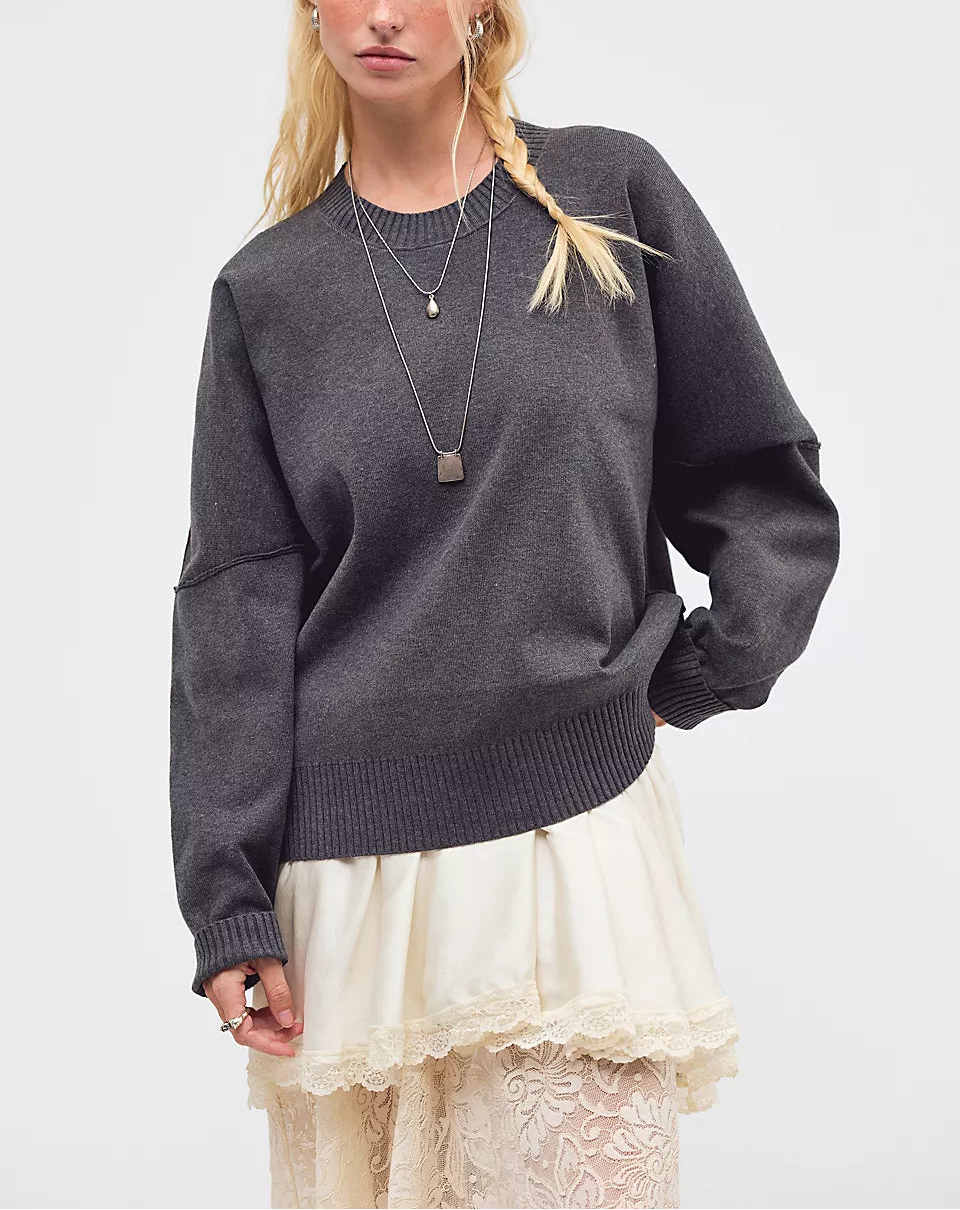 FREE PEOPLE-"ALMA" SWEATER