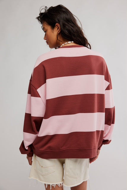 FREE PEOPLE "CLASSIC STRIPED" SWEATSHIRT