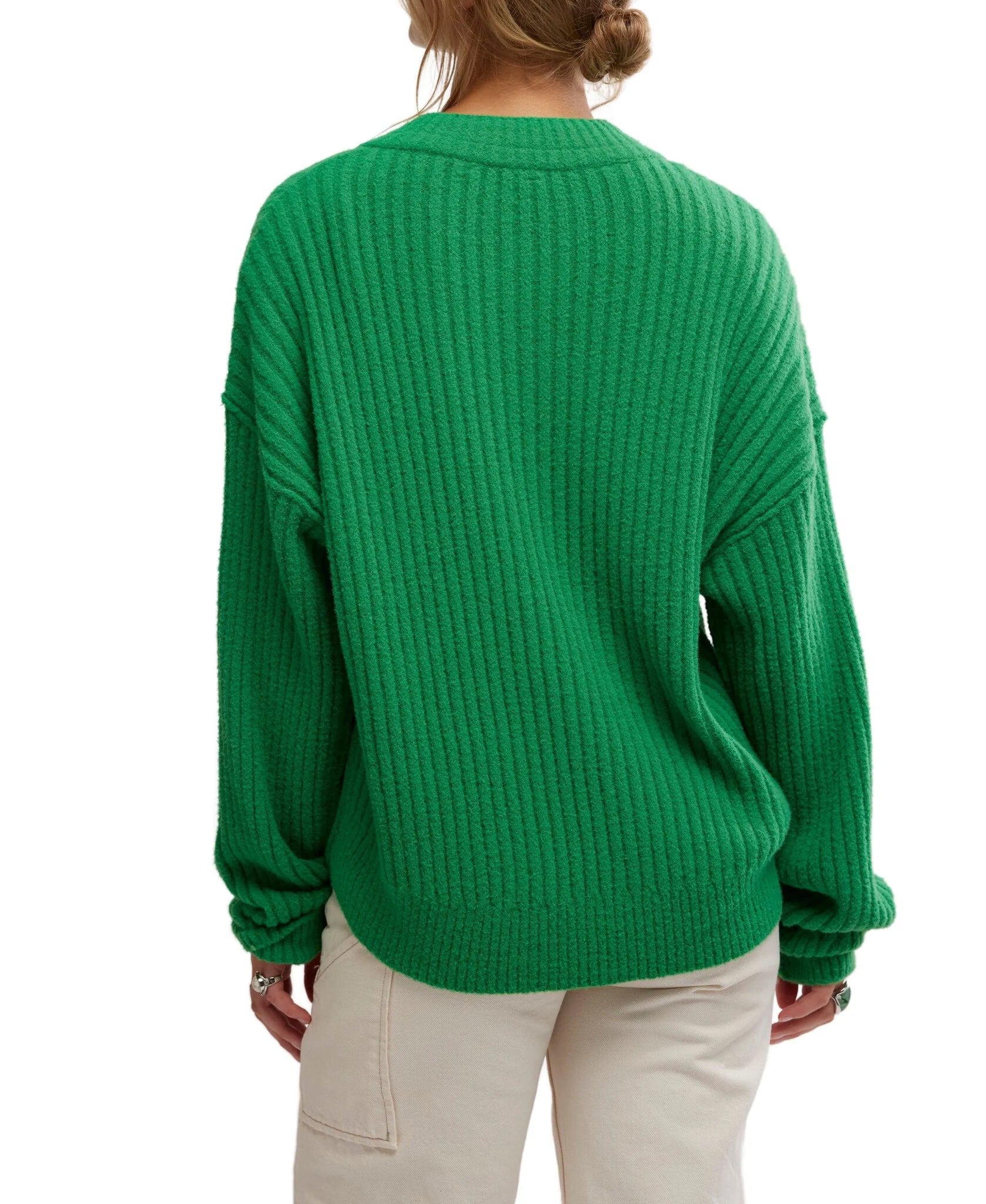 FREE PEOPLE-"COCOA"HENLEY SWTR