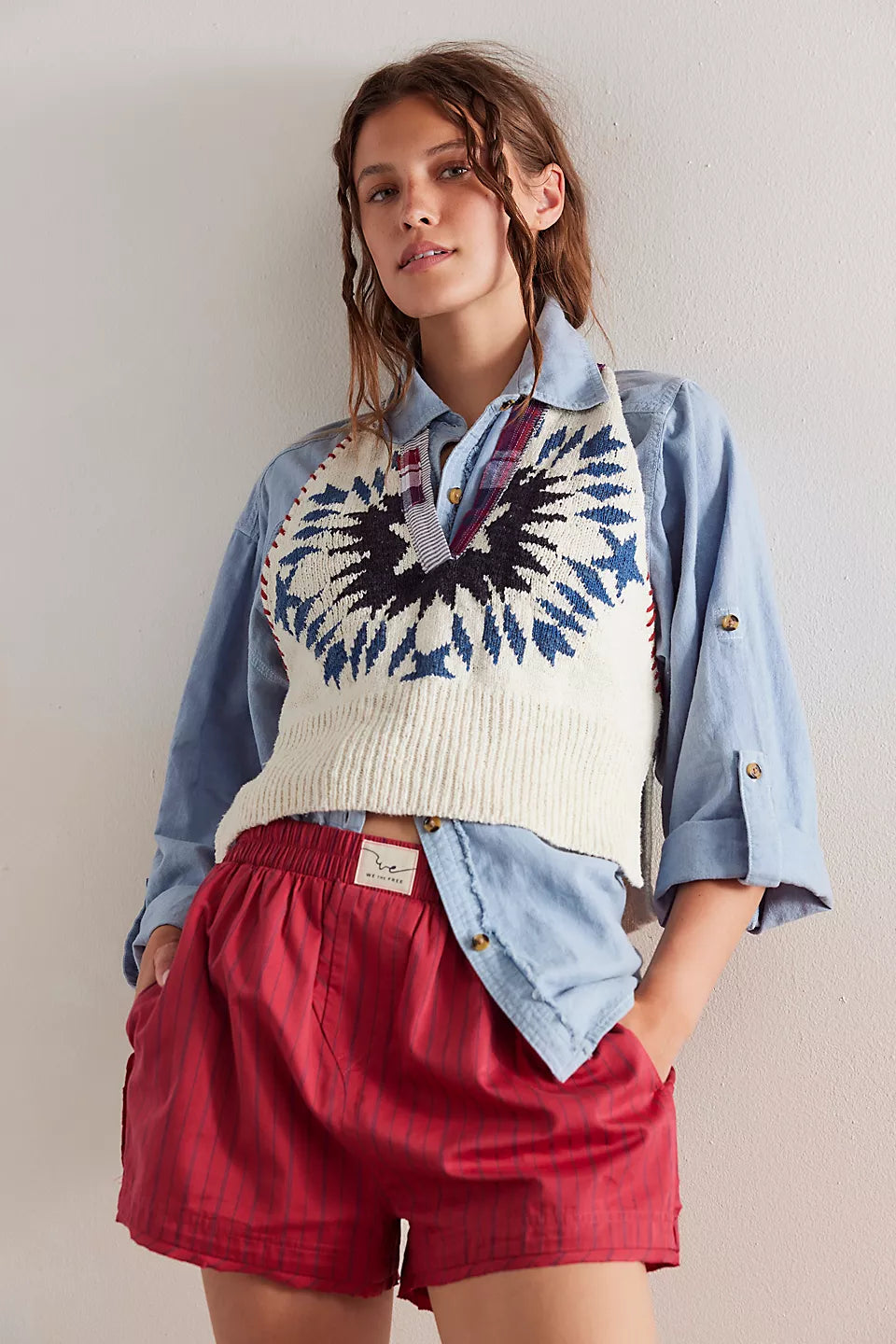FREE PEOPLE-"DAY TO DAY" SHORT