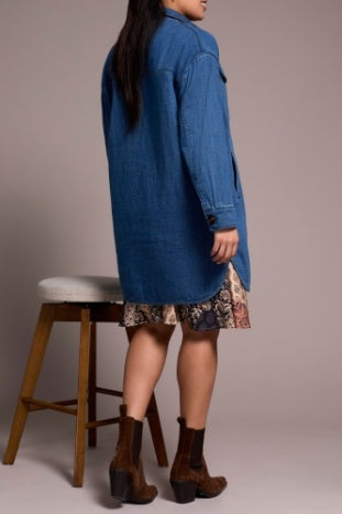 TRIBAL-LONG QUILTED JACKET