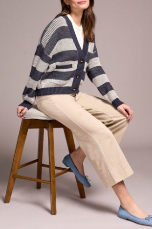 TRIBAL-BUTTON CARDIGAN