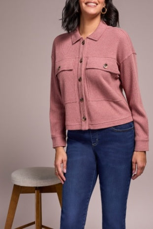 TRIBAL-KNIT SHACKET