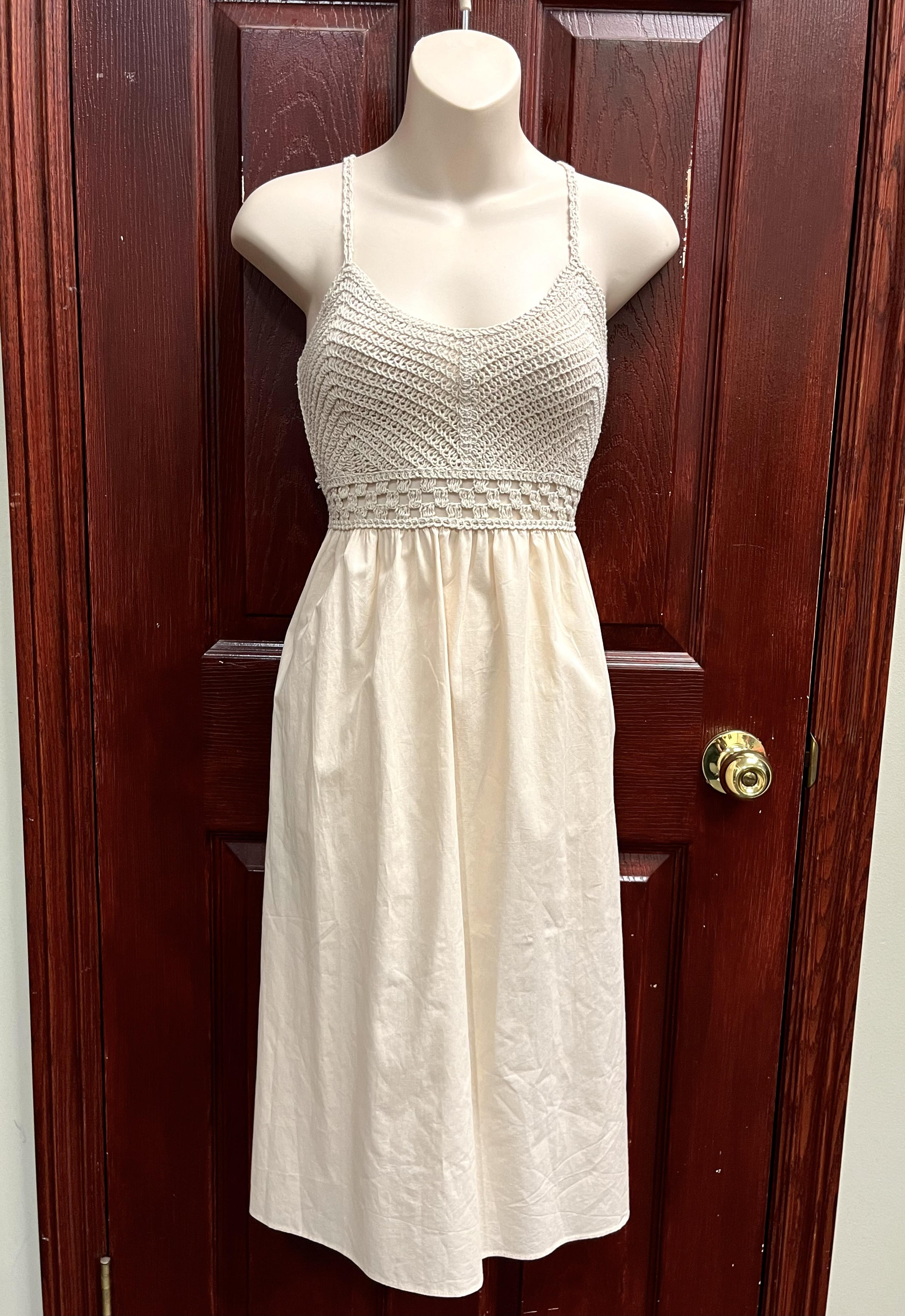 DREAMERS-KNIT BODICE DRESS