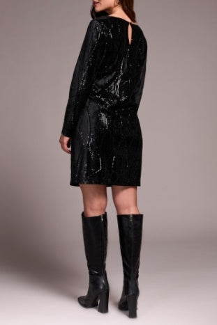 TRIBAL-LINED DRESS