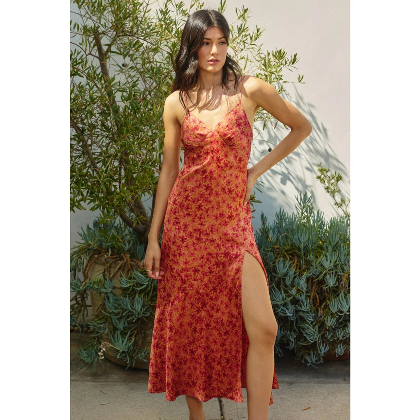 DRESS FORUM-FLORAL MIDI DRESS