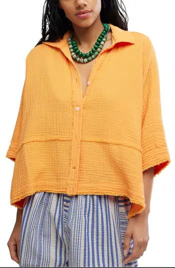 FREE PEOPLE-"HAPPY DAYS" SHIRT