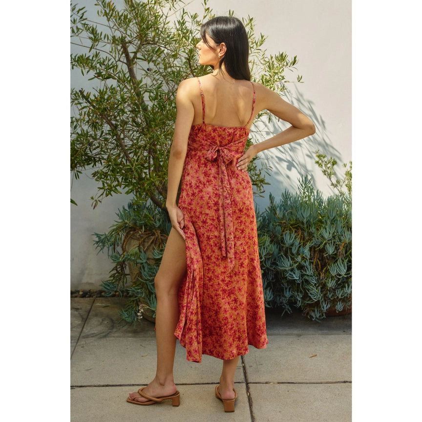 DRESS FORUM-FLORAL MIDI DRESS