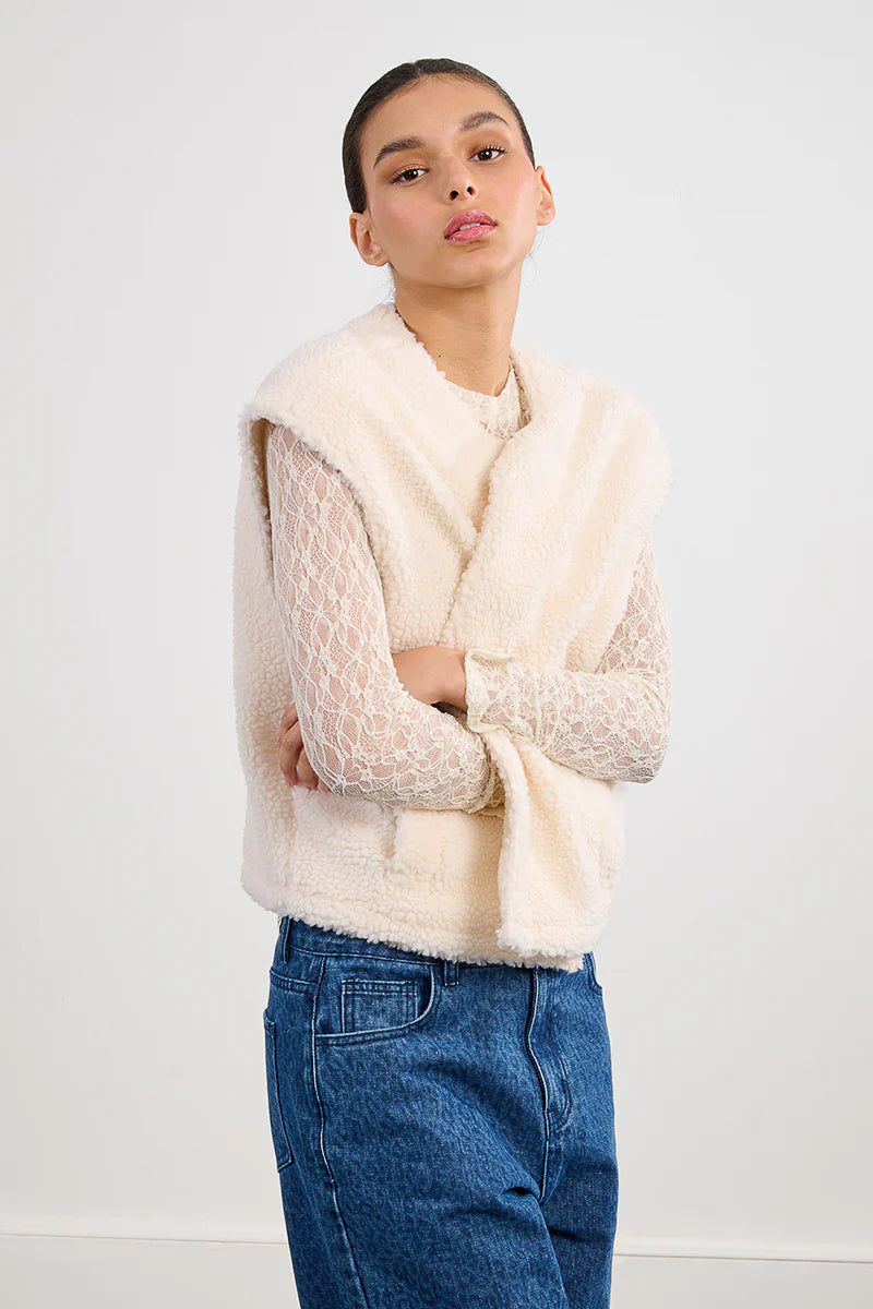 MOLLY BRACKEN-KNIT TOP