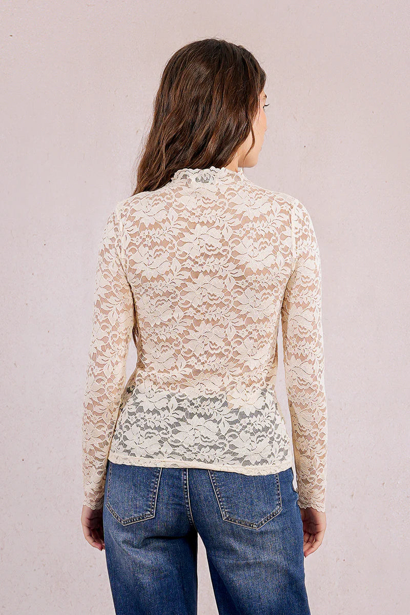 MOLLY BRACKEN-LACE TOP