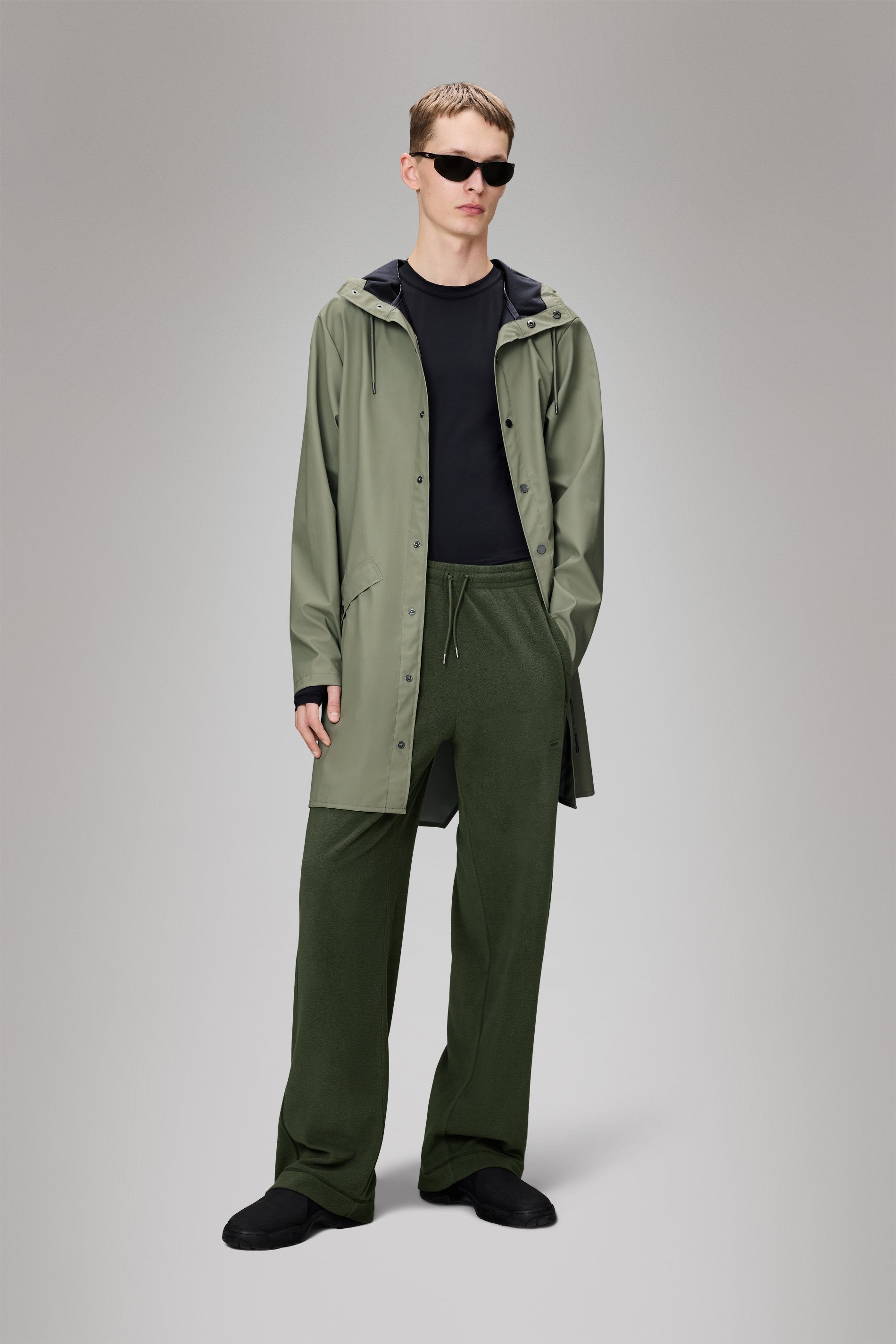 RAINS-HOODED RAIN JACKET