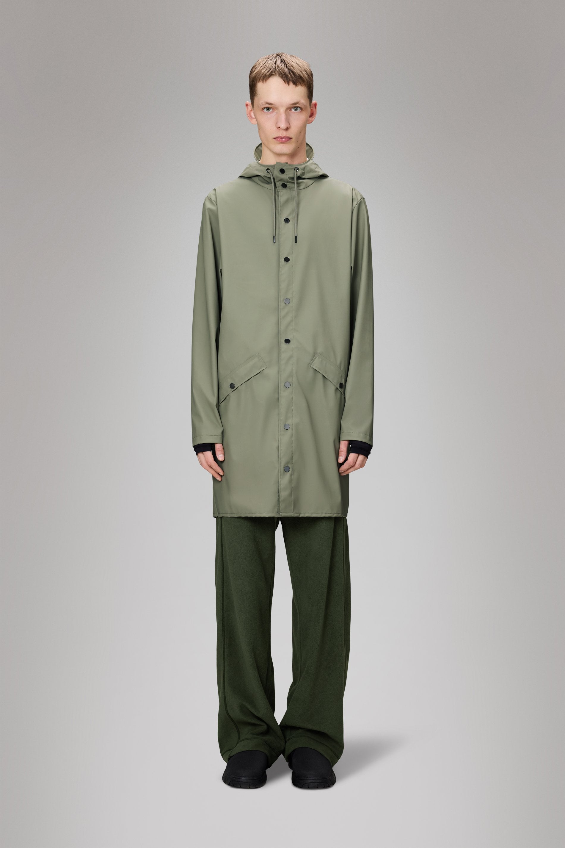 RAINS-HOODED RAIN JACKET