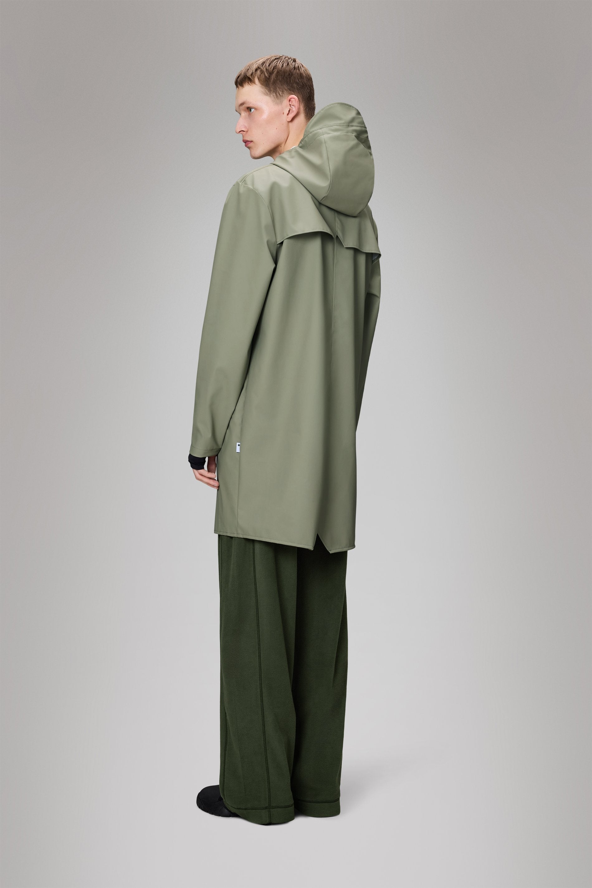 RAINS-HOODED RAIN JACKET