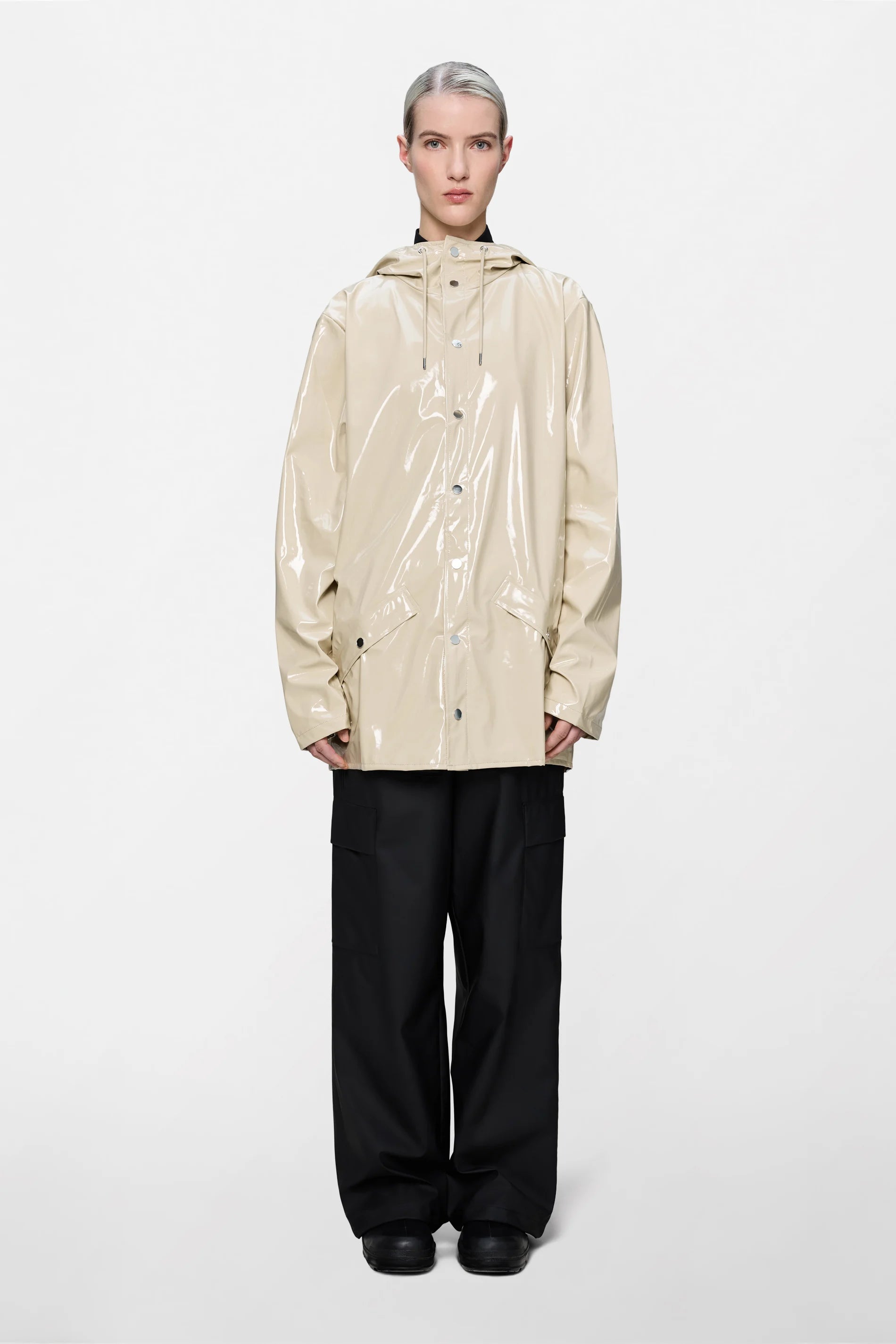 RAINS-HOODED RAIN JACKET