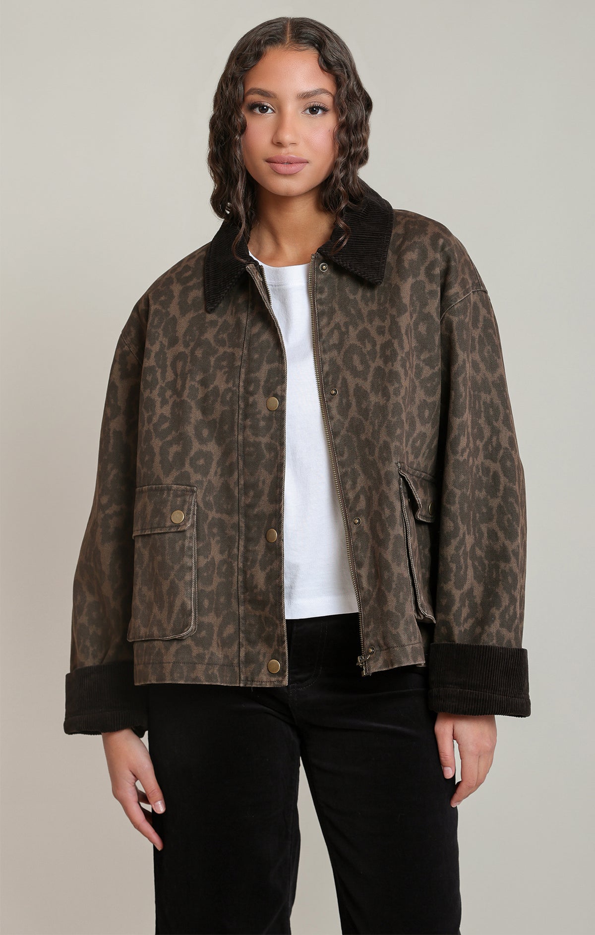 DEX- BARN STYLE LEOPARD JACKET