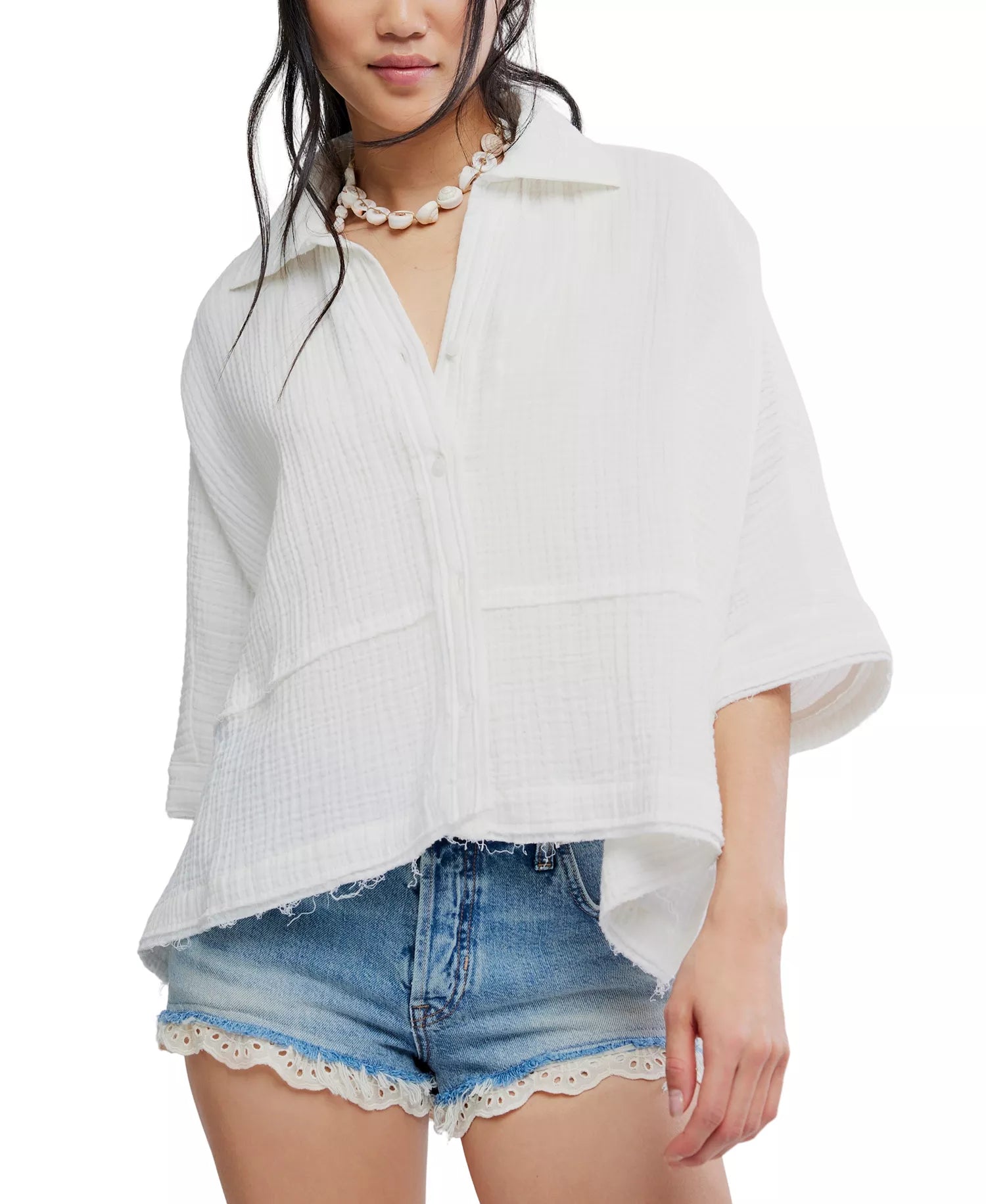 FREE PEOPLE-"HAPPY DAYS" SHIRT