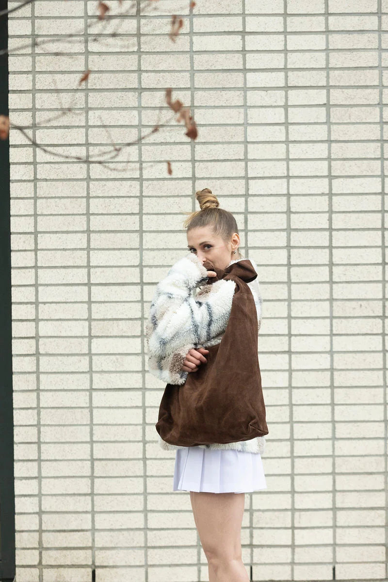 RISA-"KNOT" SUEDE TOTE