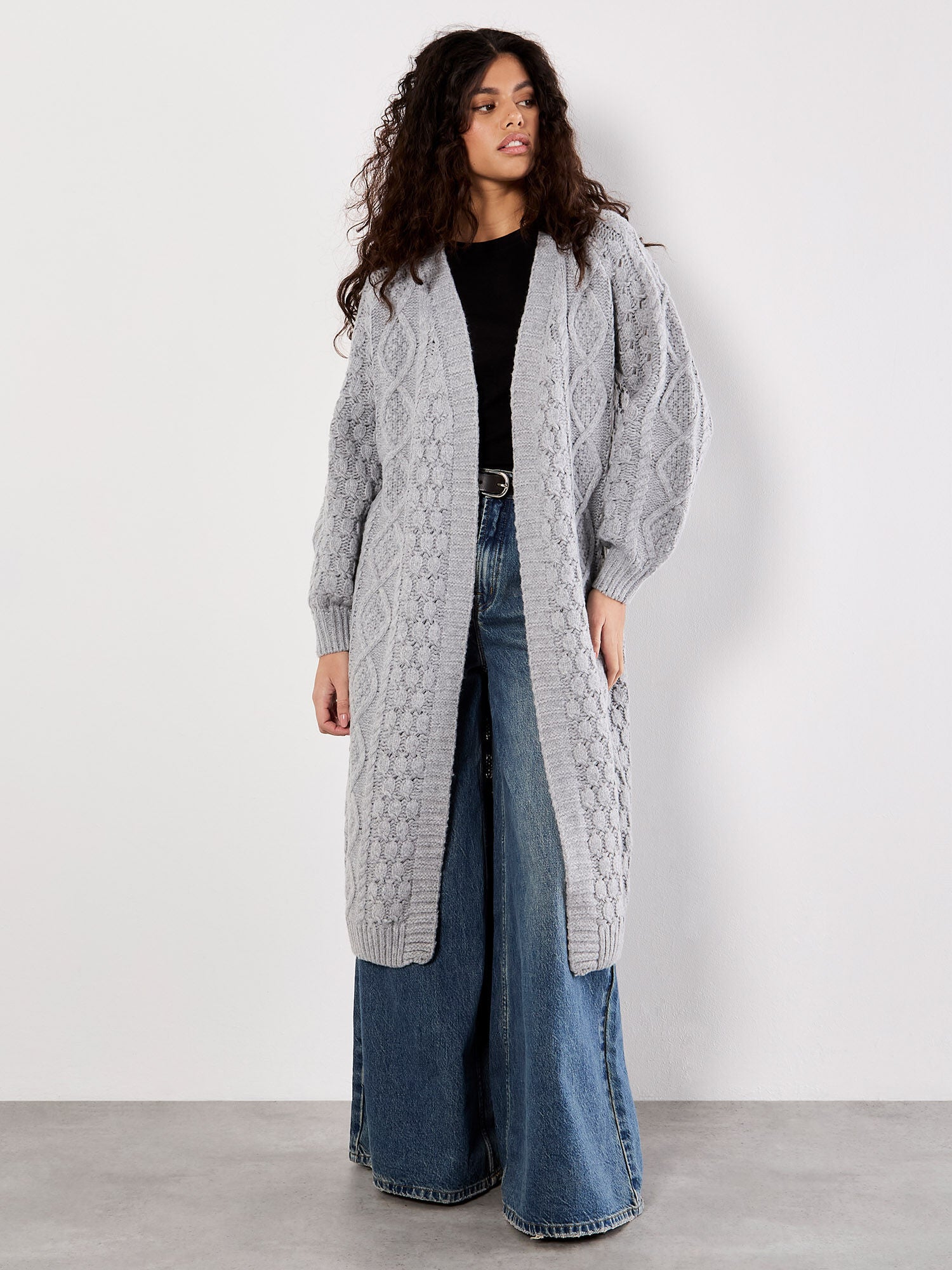 APRICOT-OPEN CARDIGAN