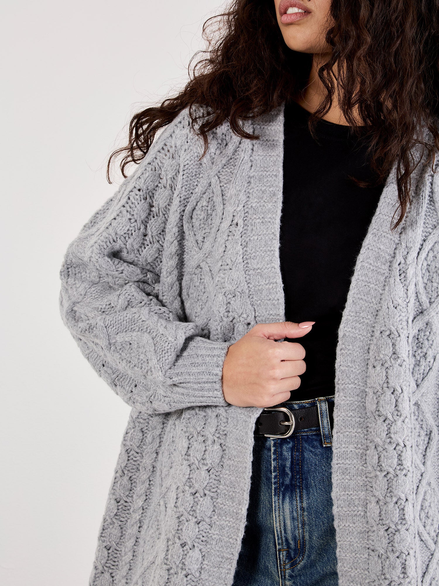 APRICOT-OPEN CARDIGAN