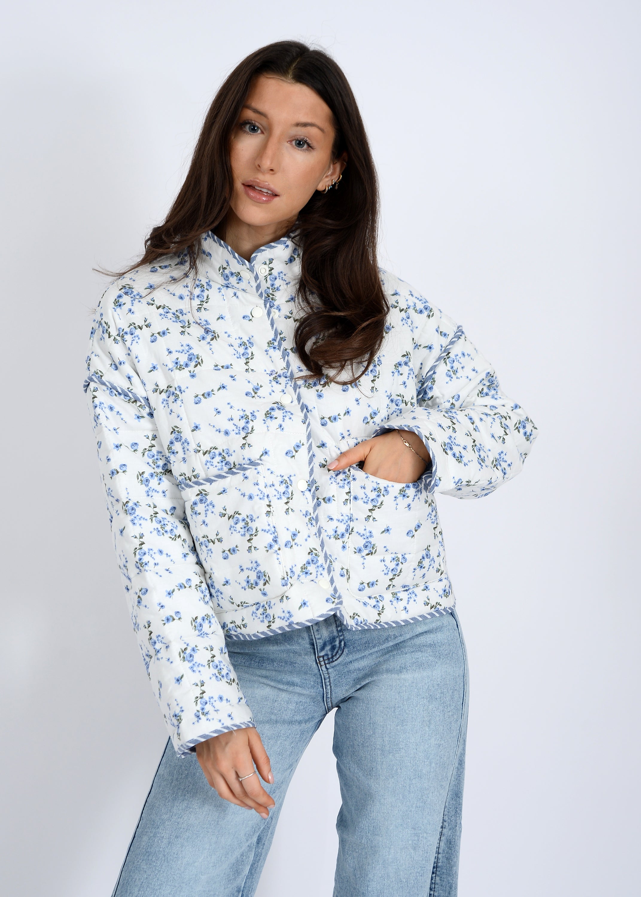 RD-"AIME" REVERSIBLE QUILT JKT