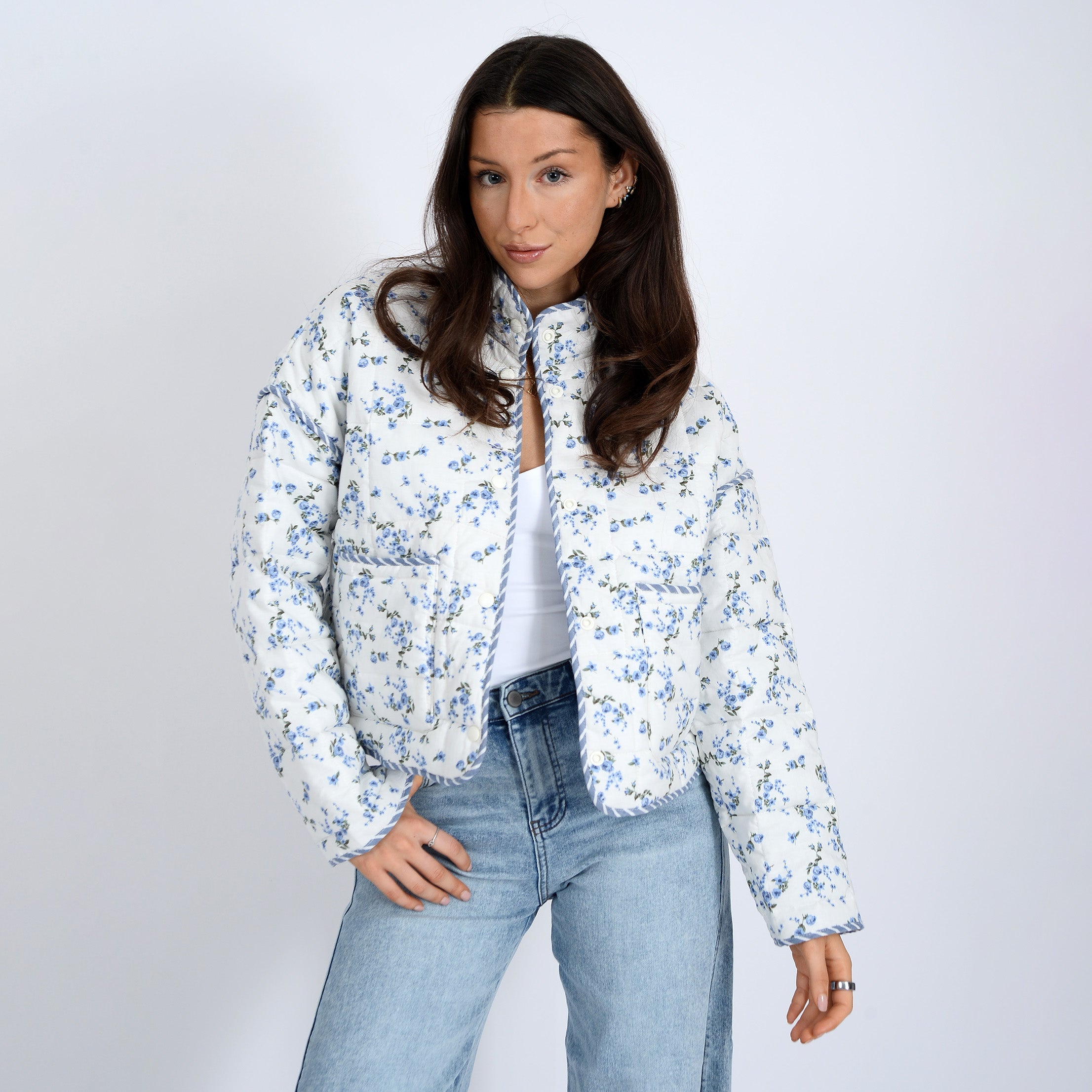 RD-"AIME" REVERSIBLE QUILT JKT