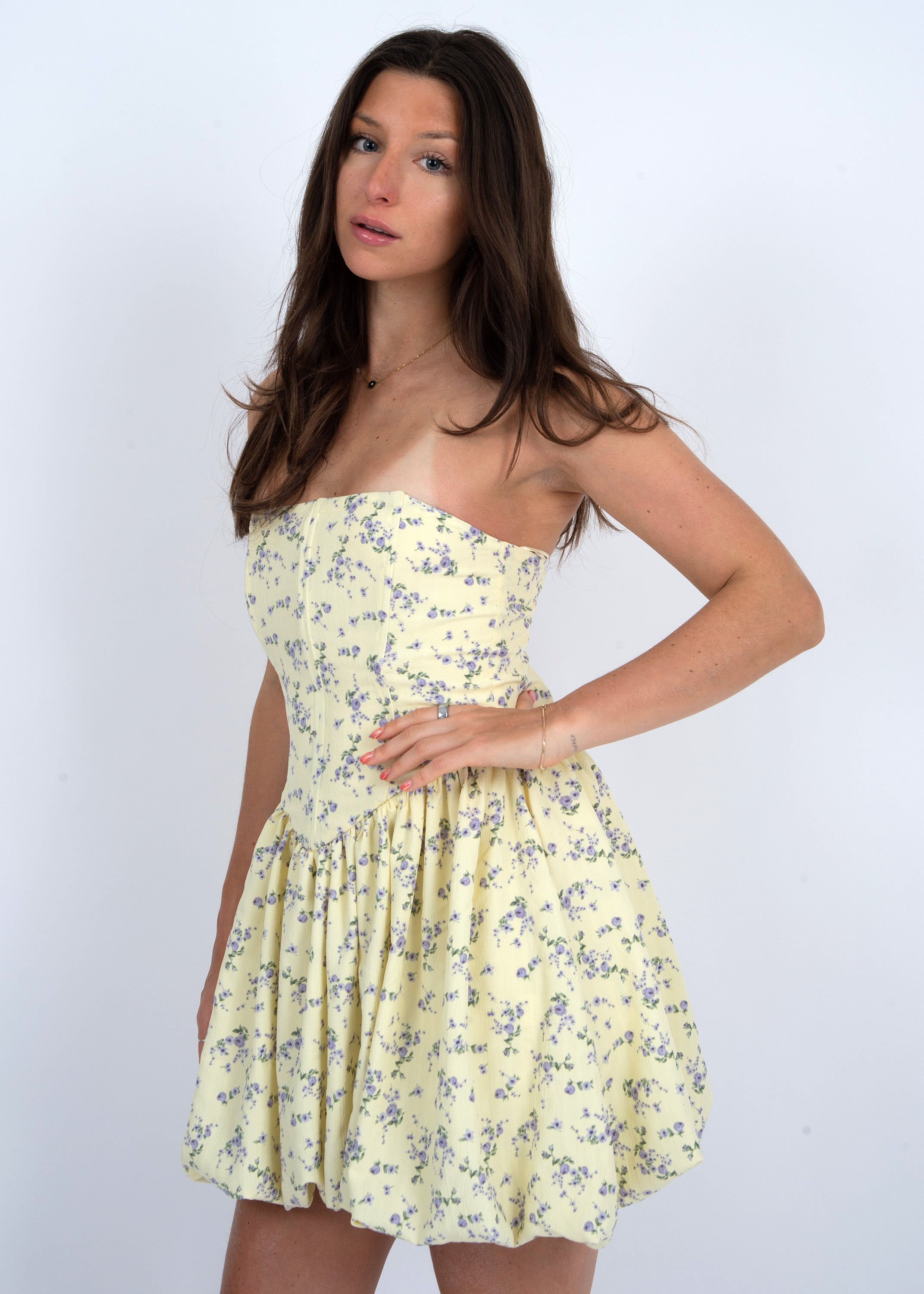 RD-"SANTINA" BUSTIER DRESS