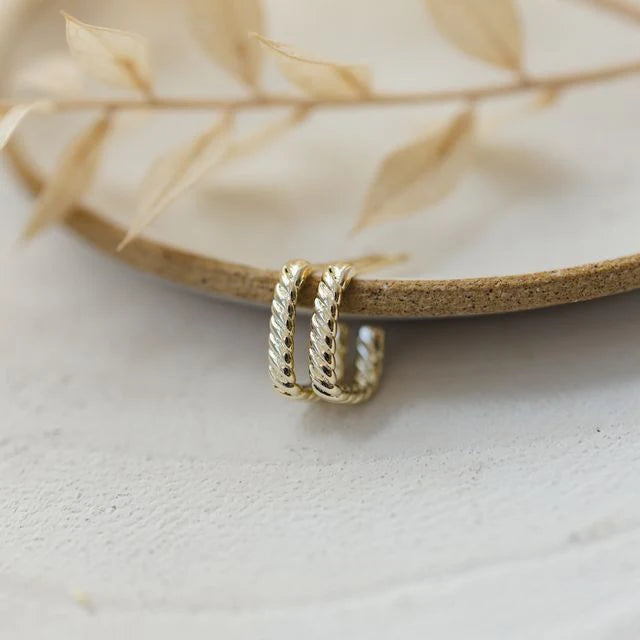 GLEE-"BRAIDED" STUD EARRINGS