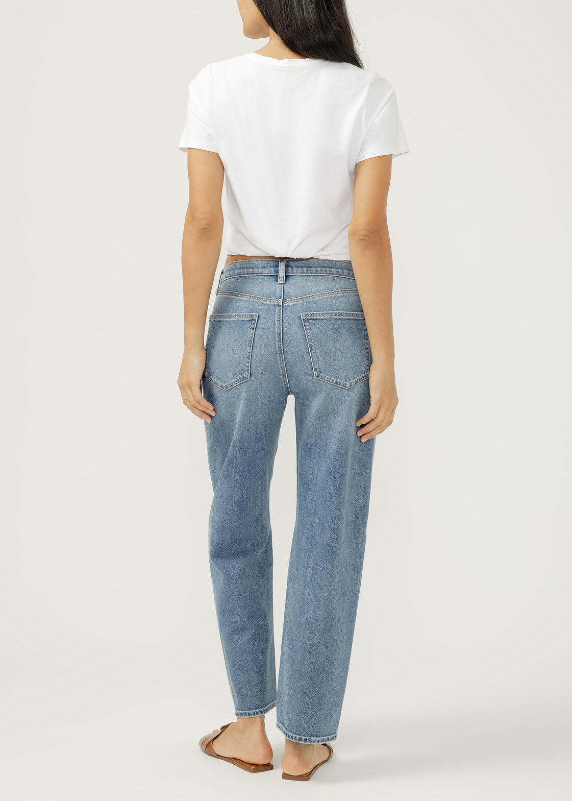 SILVER-"90'S" STRT LEG JEAN