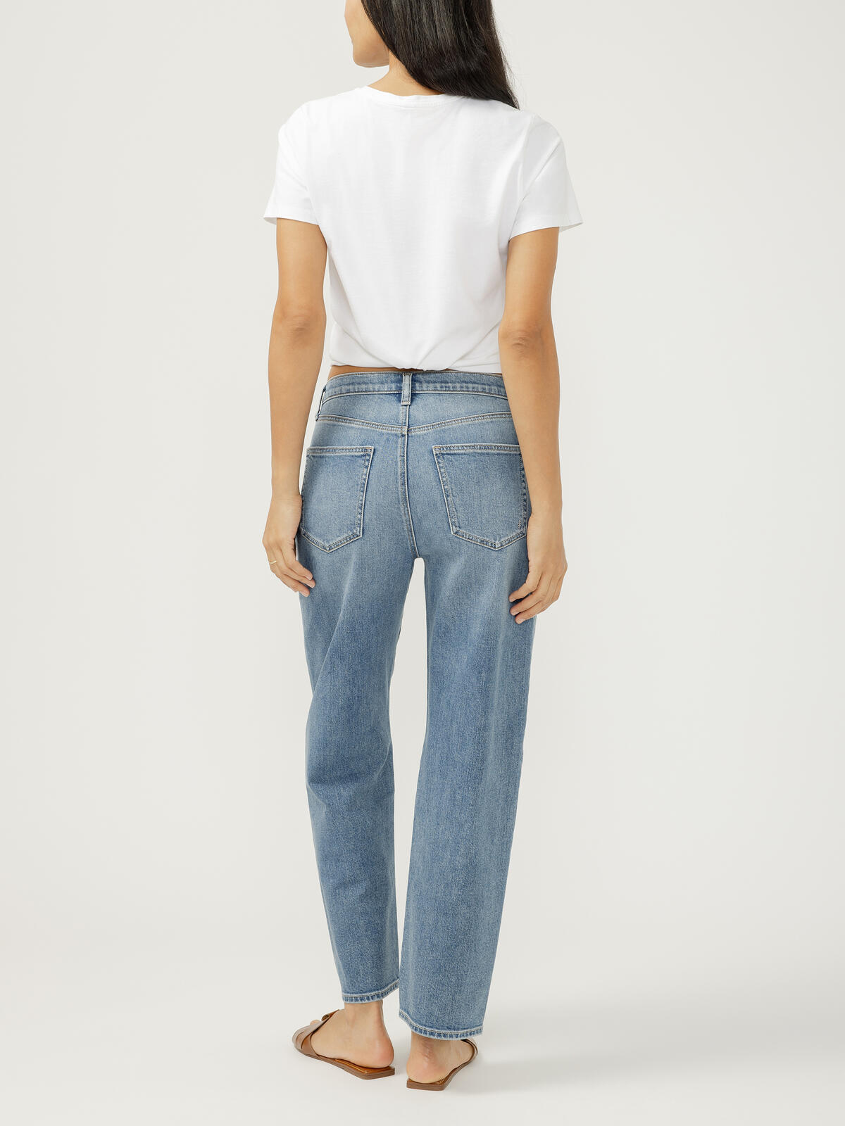 SILVER-"90'S" STRT LEG JEAN