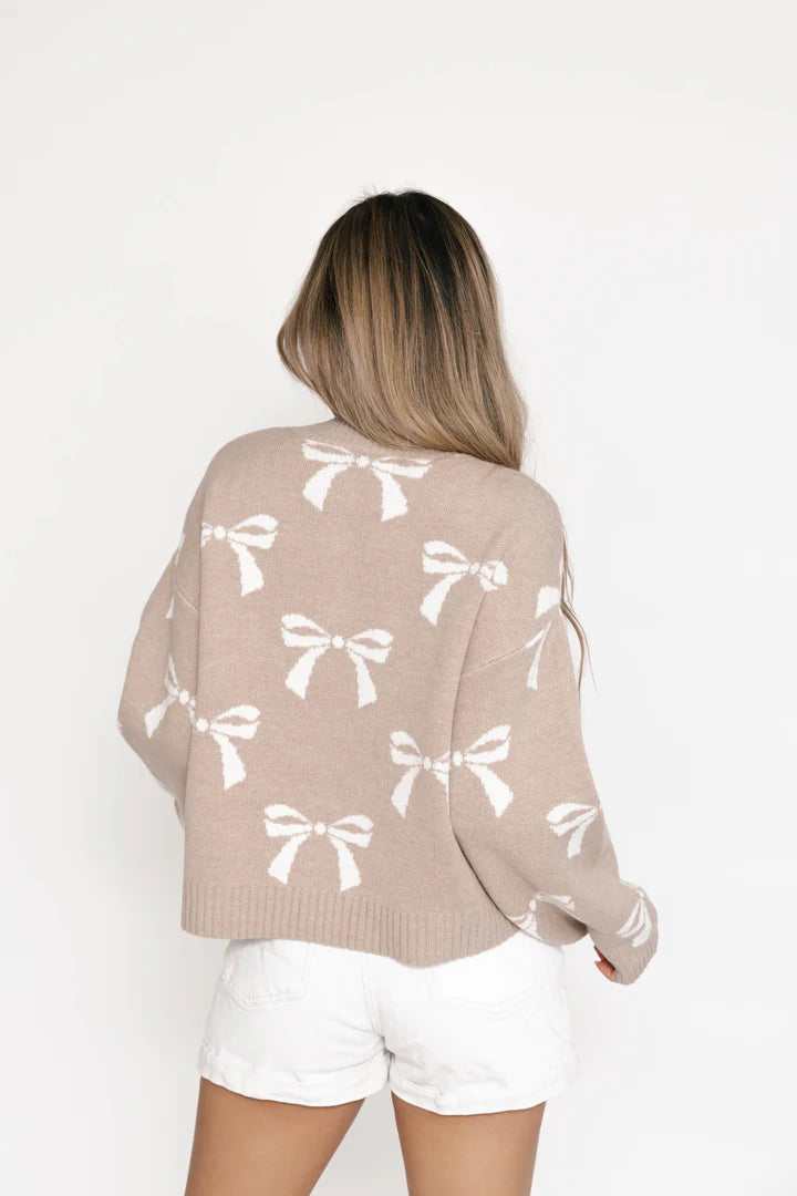 SMASH + TESS-"BOW" CARDIGAN