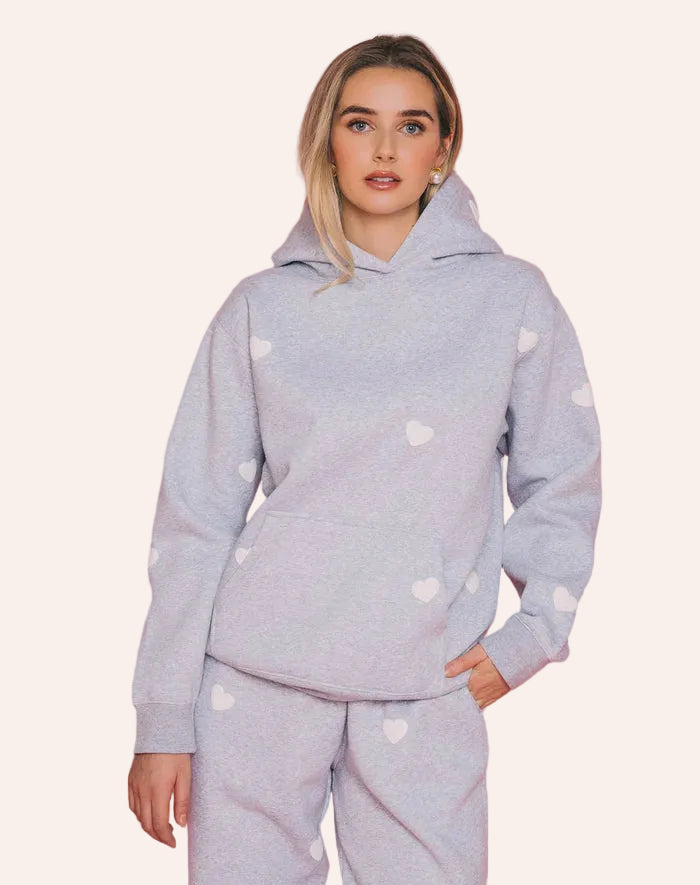 BRUNETTE THE LABEL-"HEART" HOODIE