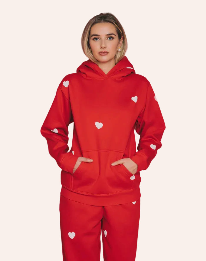 BRUNETTE THE LABEL-"HEART" HOODIE