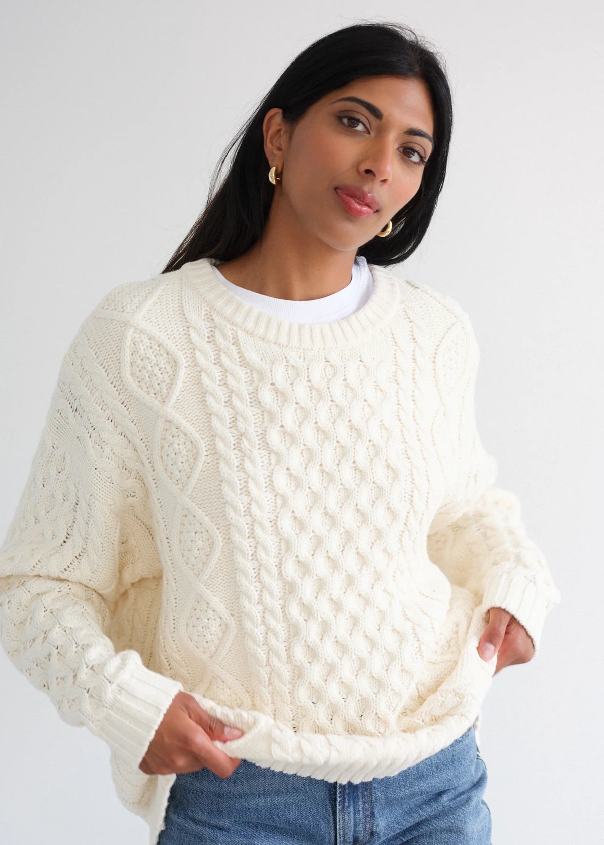 BRUNETTE THE LABEL- IRISH CABLE KNIT