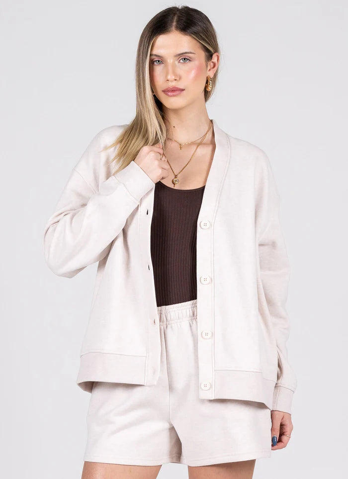 C'MOI-FLEECE CARDIGAN