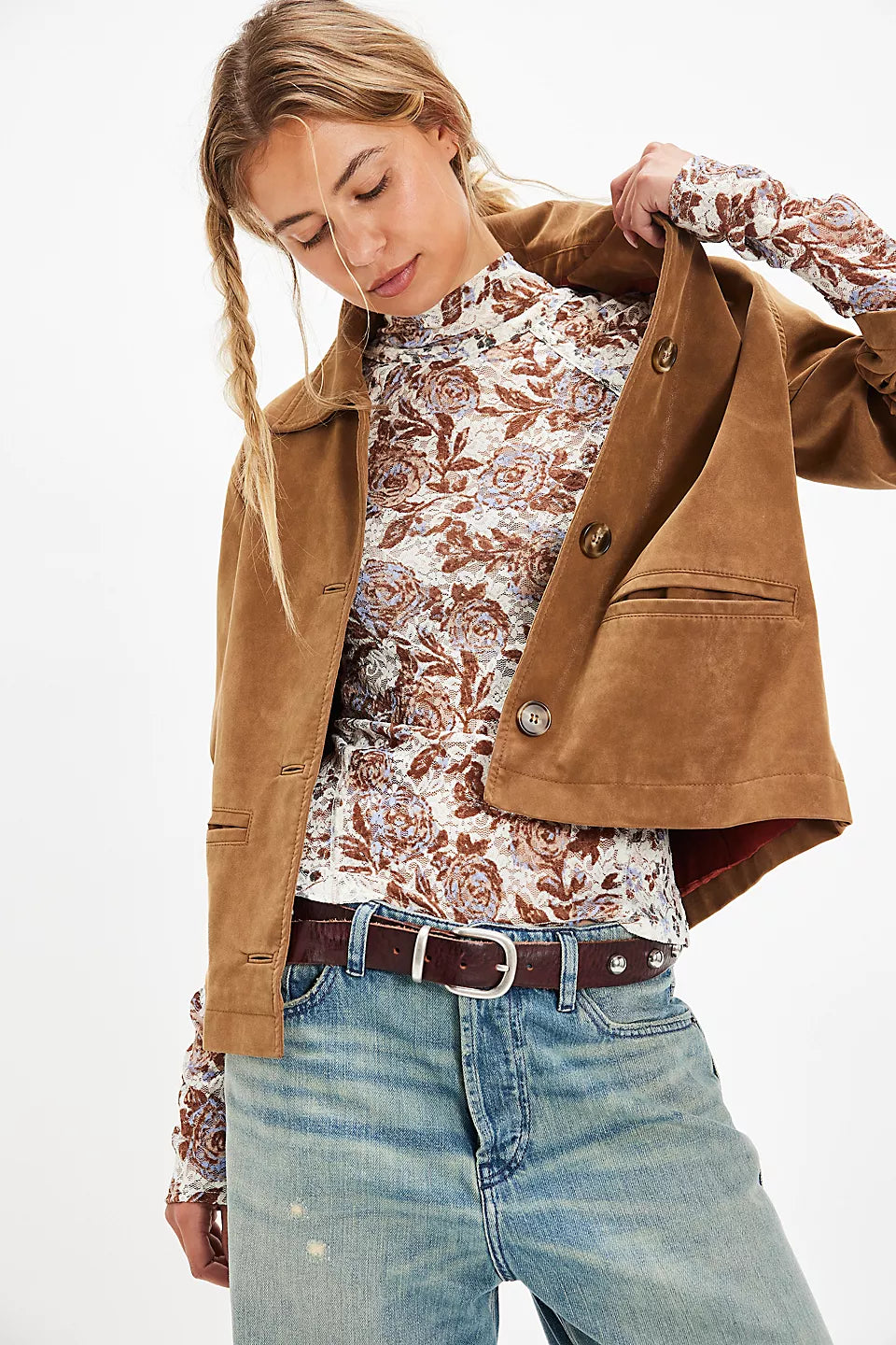 FREE PEOPLE-"LYRIC" TOP