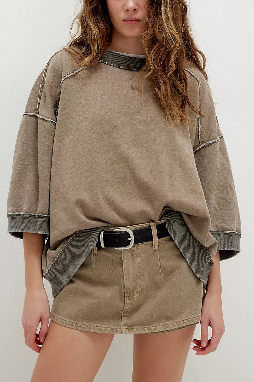 FREE PEOPLE-"EVERYTHING"SWEATSHIRT