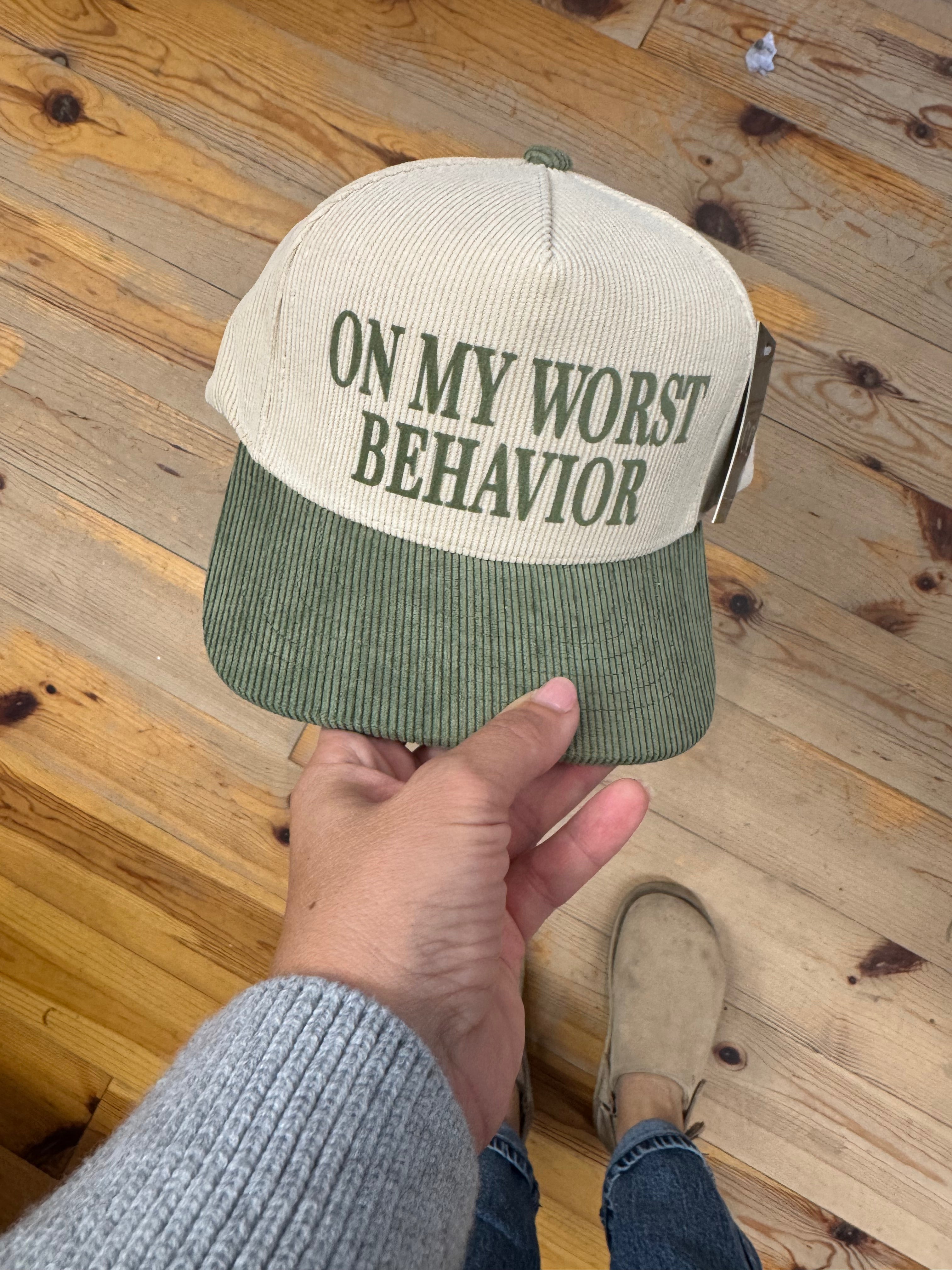 FASHION CITY-"ON MY WORST" HAT